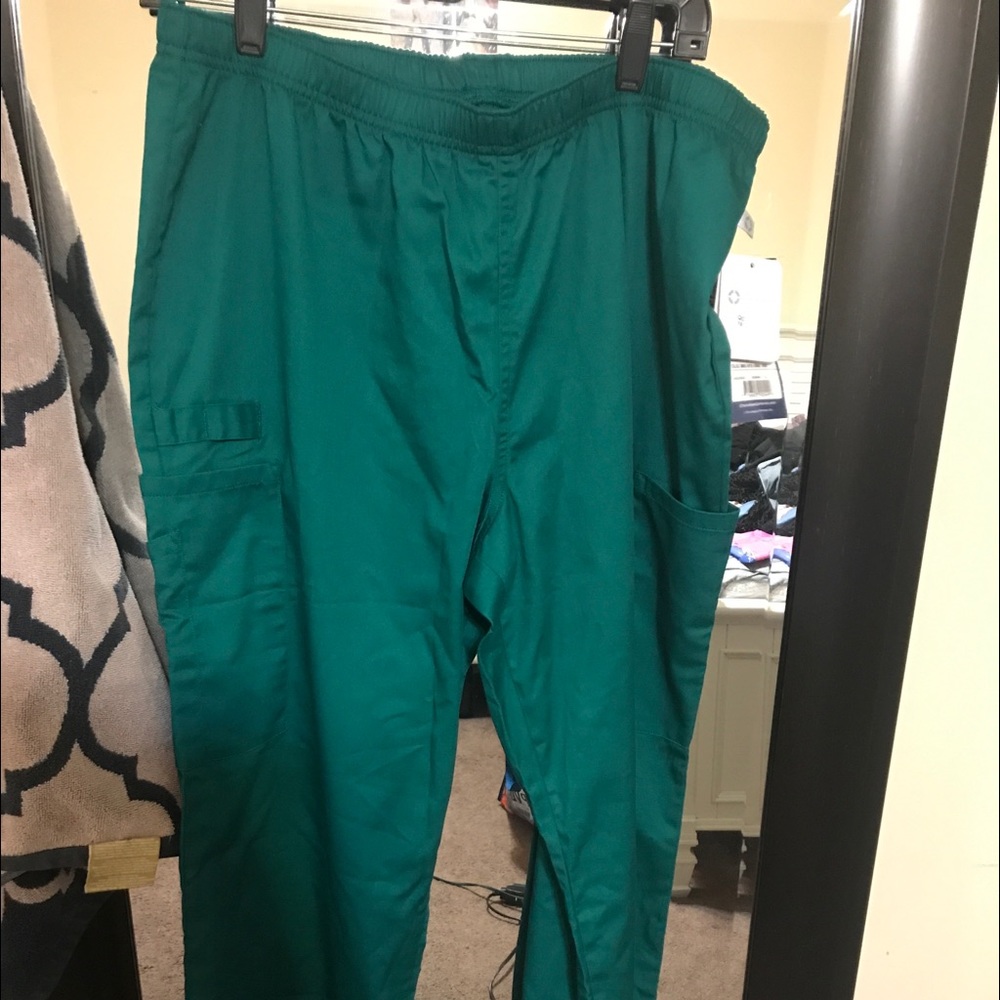 Hunter green scrub pants